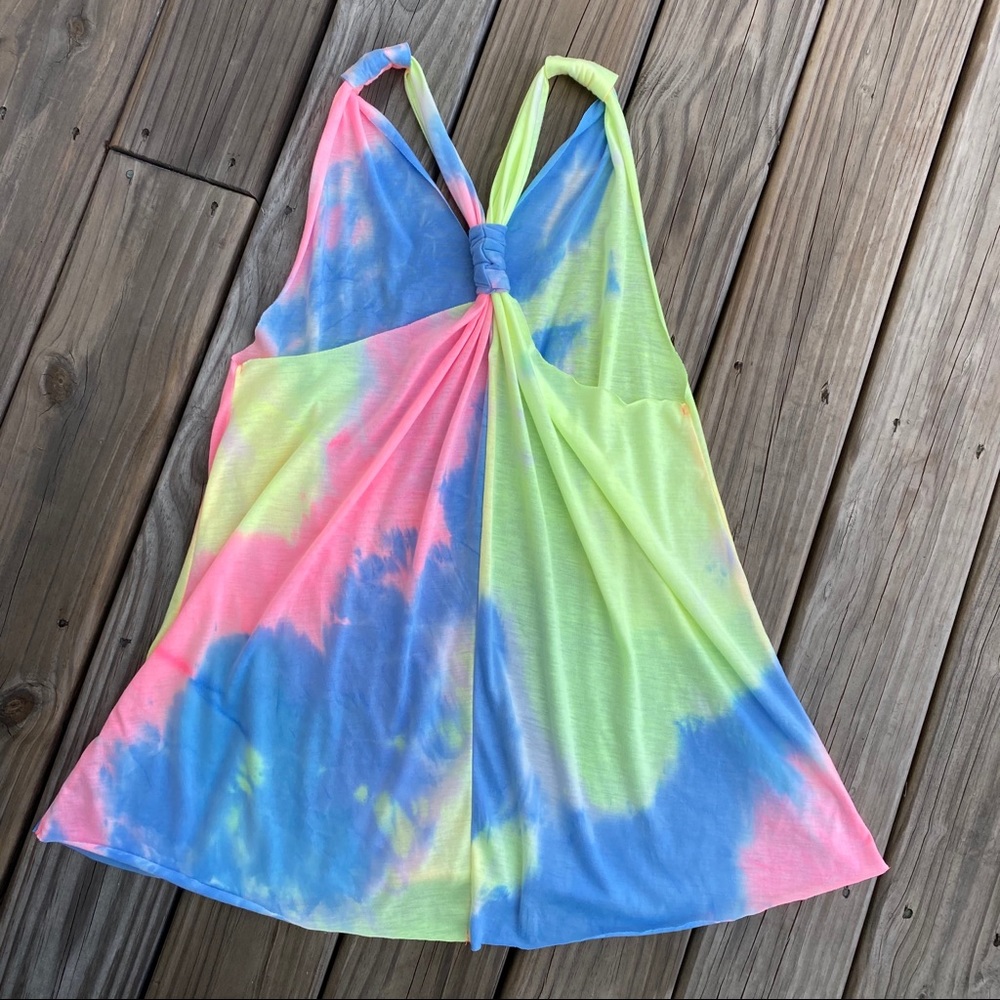 SHEIN - tie dye, tank / cover up / dress